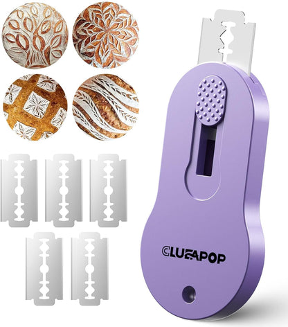 Bread Lame Sourdough Scoring Tool, Extractable & Magnetic Lame Scoring Tool, Bread Dough Cutter Slashing Razor Tool, Bread Scoring Tool for Sourdough Bread Baking - Scoring Knife