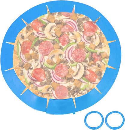 Adjustable Silicone Pie Crust Shields, Baking Protectors Cover Ring Fits 8-11.4 Inch Pies, Pie Crust Protector Cover Kitchen Tool for Baking Pie Pizza (A-A)