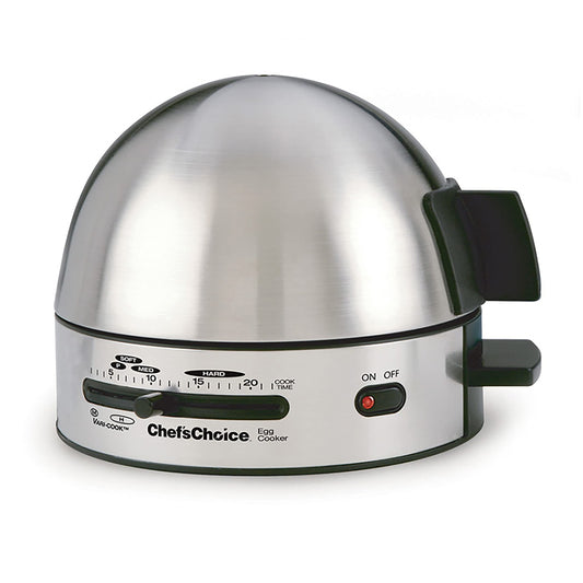 Chef'sChoice 810 Gourmet 7-Egg Cooker with Electronic Timer, Audible Signal & Nonstick Stainless Steel Design