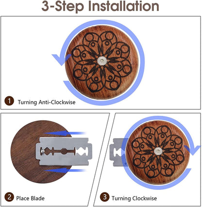 UFO Bread Lame Cutter for Homemade Sourdough Bread Bakers, Slashing Tool Cutting Bread Scoring Knife Razor Cutter, Great Gift for Artisan Bread and Baguette Makers(Red)