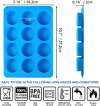 Sidosir 3Pcs Oreo Cookie Chocolate Silicone Mold, 12-Cavity Round Cylinder Oreo Chocolate Cover Molds for Candy, Silicone Baking Molds for Mini Cakes, Jelly