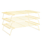 Cooling Rack for Baking 2-Pack, 16x10 Inches Baking Rack, Thick Wire Cookie Rack for Cooking, Roasting, Grilling, Drying, Oven Safe, Fits Half Sheet Pan, Silver