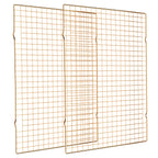 Cooling Rack for Baking 2-Pack, 16x10 Inches Baking Rack, Thick Wire Cookie Rack for Cooking, Roasting, Grilling, Drying, Oven Safe, Fits Half Sheet Pan, Silver