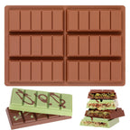 Chocolate Bar Mold - Non-Stick Chocolate Molds, Food Grade Silicone Deep Mold for Dubai Pistachio, Candy, Snacks
