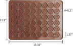Silicone Macaron Baking Mats, 2 Non-Stick Silicone Baking Mats, Food Safe Baking Mat, Great For Macaron, Cookies, Bread, Pastry, Dessert (2Pcs 48Capavity)
