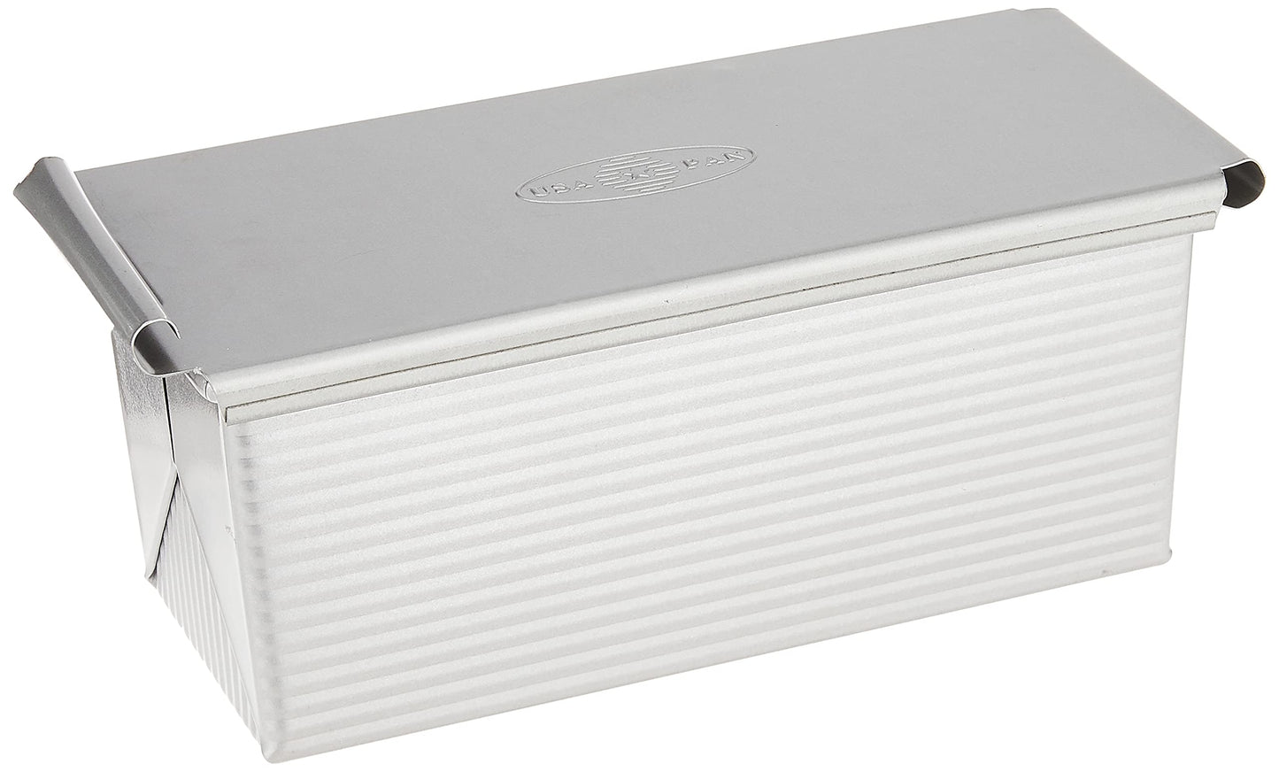USA Pan Bakeware Pullman Loaf Pan with Cover, 13 x 4 inch, Nonstick & Quick Release Coating, Made in the USA from Aluminized Steel