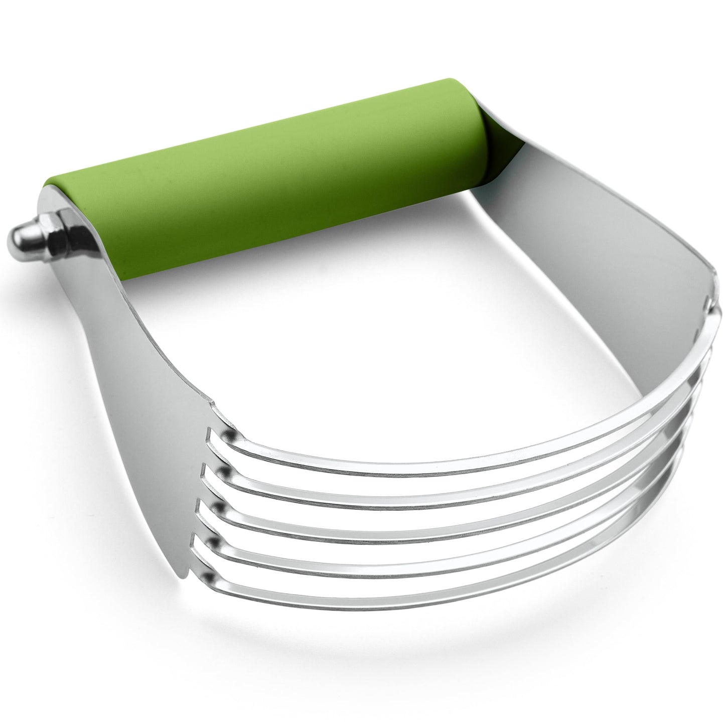 Spring Chef Dough Blender, Top Professional Pastry Cutter with Heavy Duty Stainless Steel Blades, Medium Size, Black