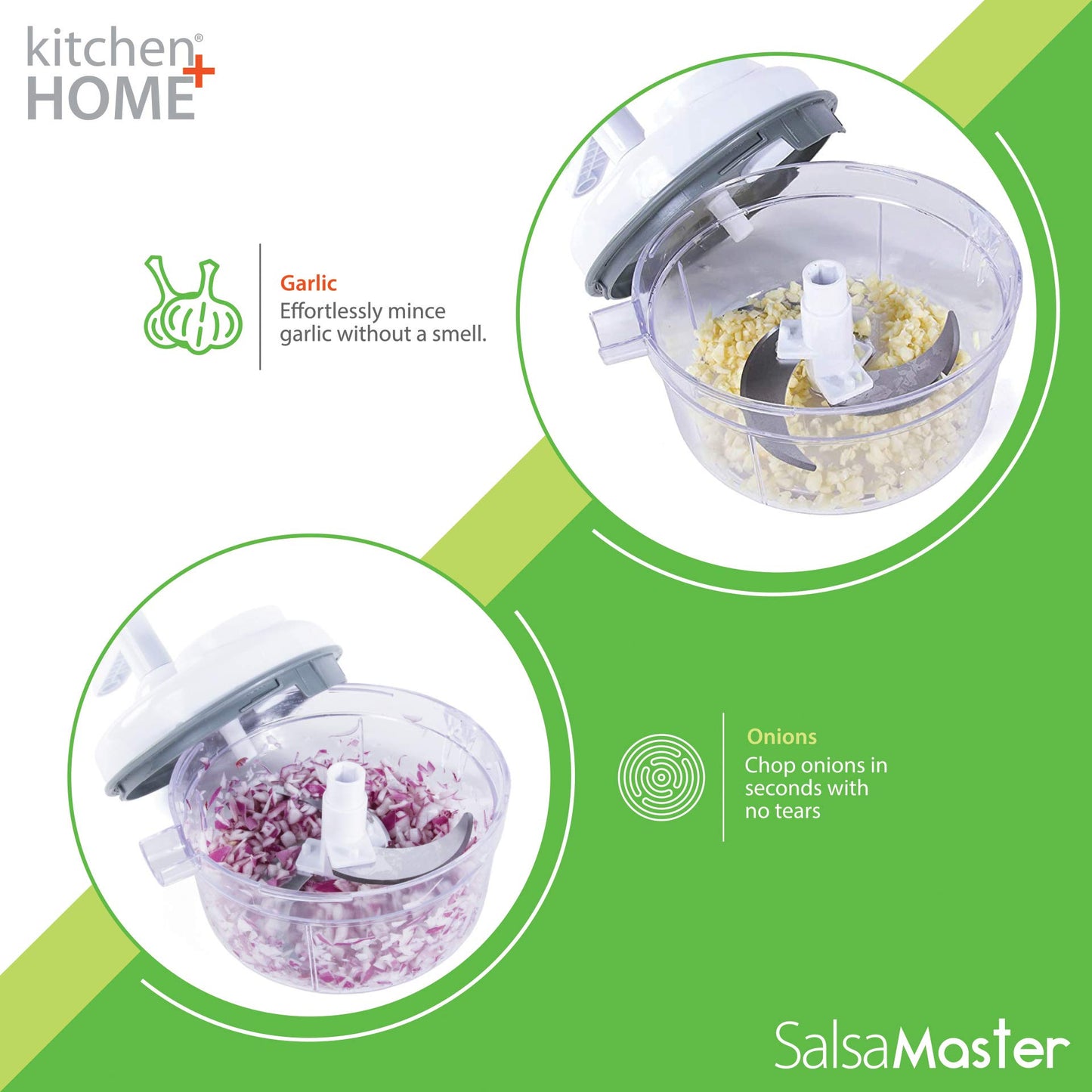 Salsa Maker, Food Chopper, Mixer and Blender - Salsa Master Manual Food Processor