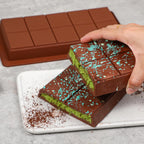 Webake Deep Chocolate Bar Molds 2 Pack, 1 Inch Deep Large and Thick Silicone Chocolate Bar Molds for Stuffed Bar, Big Chocolate Candy Bar Mold for Filling Knafeh Pistachio Chocolate Bar