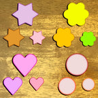 Metal Cookie Cutters Set- Heart, Star, Round, Flower - 12Pcs Cookie Cutters - Heart Star Cookie Cutter Round Small Cutter Flower Cookie Cutter for Baking