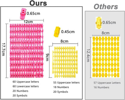 PATILWON Letter Stamps for Clay & Cookies - Alphabet Stamp Mold for Baking, DIY Embossing, Family Activities, and Educational Projects
