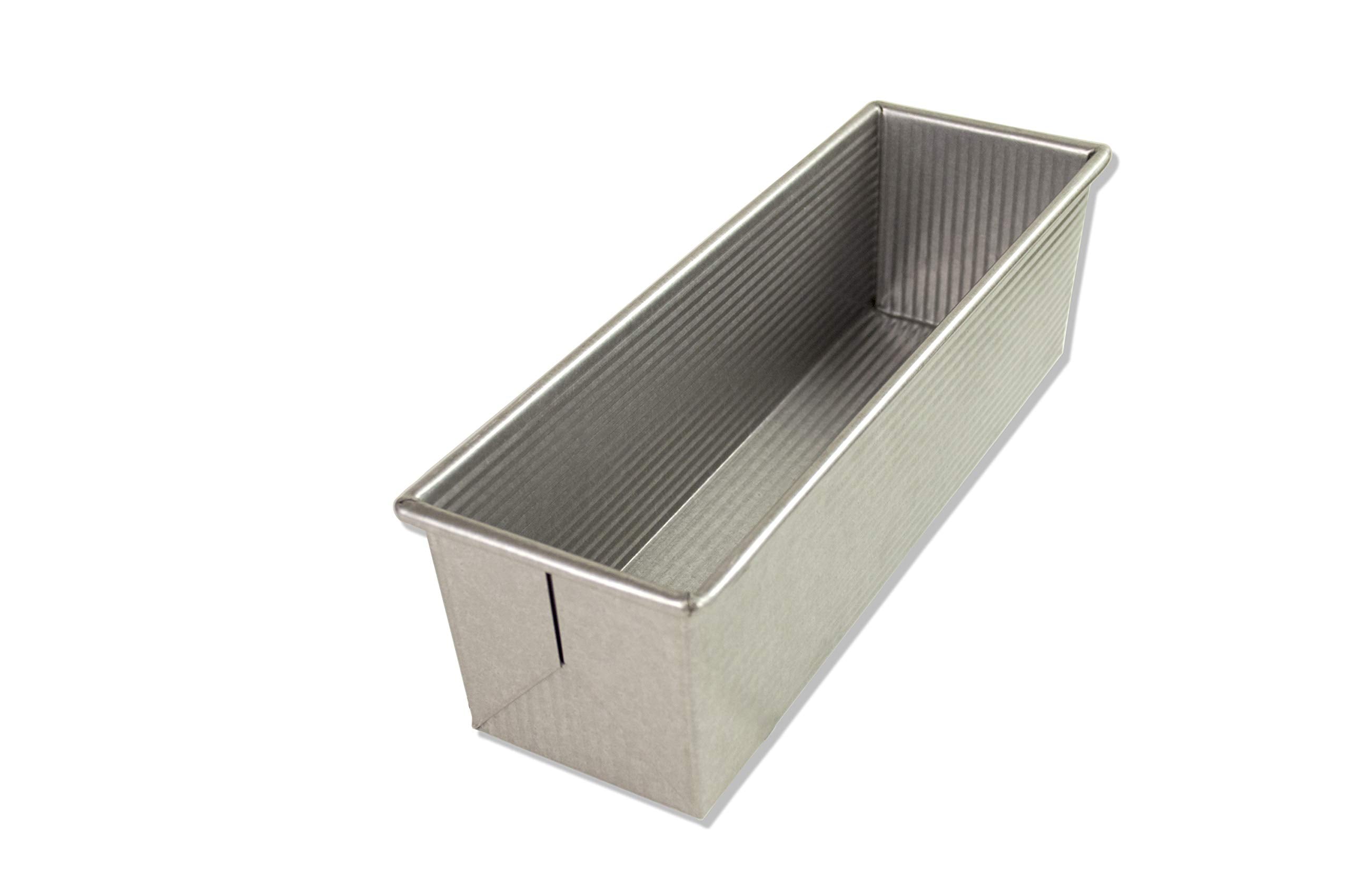 USA Pan Bakeware Pullman Loaf Pan with Cover, 13 x 4 inch, Nonstick & Quick Release Coating, Made in the USA from Aluminized Steel