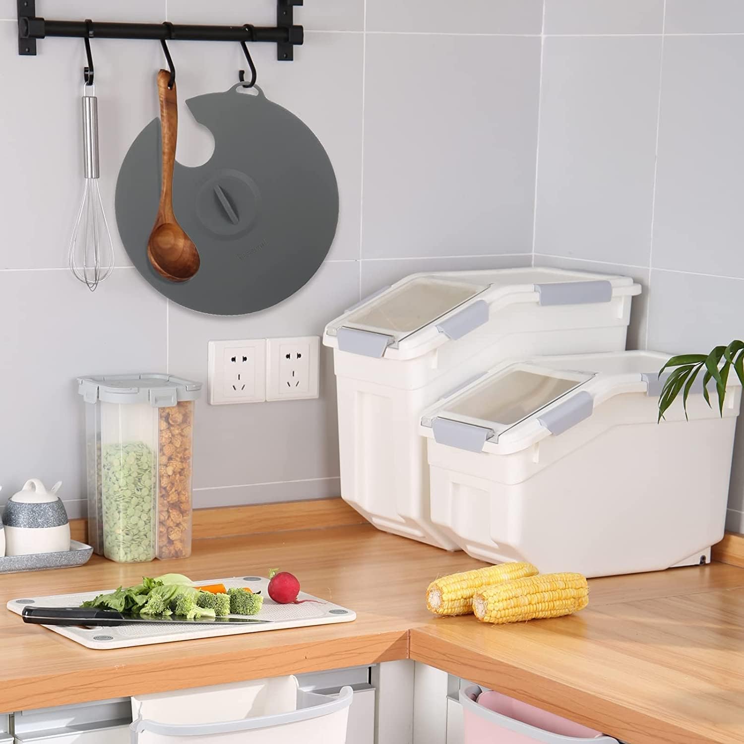 Силіконові кришки для прецизійних плит Hescred Sous Vide, підходить для 11 каструль, сумісні з прецизійними плитами Anova Culinary Sous Vide, запобігають випаровуванню води та зберігають смак (сірі)