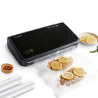 Maszyna do pakowania próżniowego FoodSaver, automatyczne wykrywanie worków, przyjazna dla Sous Vide, z workami do zgrzewania, rolka, ręczna pakowarka próżniowa, czarna