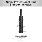 Ninja BN701 Professional Plus Blender, 1400 Peak Watts, 3 Functions for Smoothies, Frozen Drinks & Ice Cream with Auto IQ, 72-oz.* Total Crushing Pitcher & Lid, Dark Grey