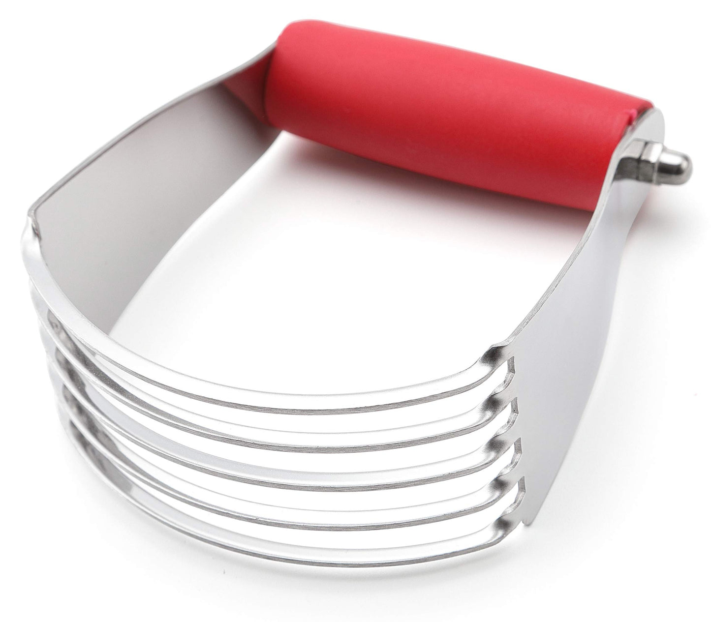 Spring Chef Dough Blender, Top Professional Pastry Cutter with Heavy Duty Stainless Steel Blades, Medium Size, Black