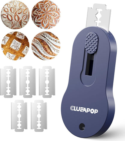 Extractable & Magnetic Bread Lame Dough Scoring Tool,Sourdough Scoring Tools,Bread Dough Cutter Slashing Razor Tool,5 Razor Blades,Bread Baking & Making Tools Supplies Accessories