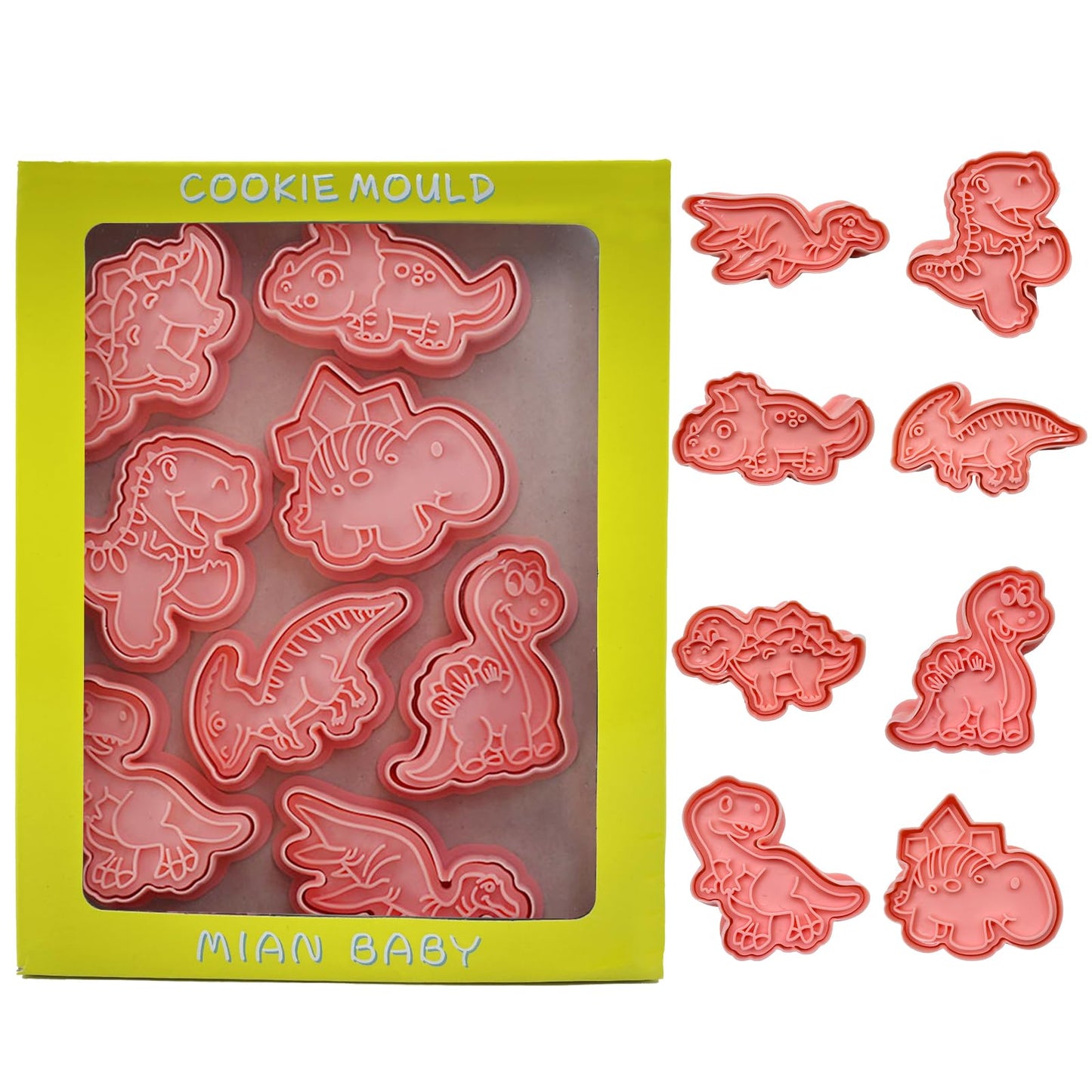 Forest Animal Cookie Cutters for Kids,Mini Cartoon Cookie Cutters with Plunger Stamps Set for Home Baking,Biscuits Cutter,Cake Decoration,Cute 3D Cookie Stamps