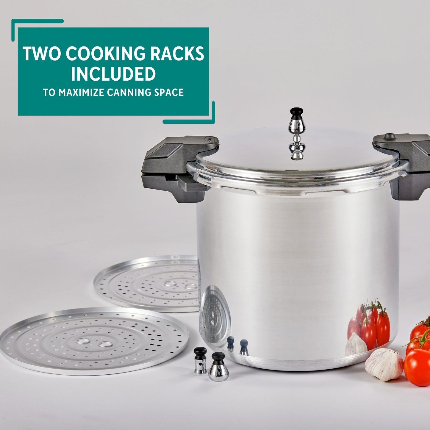 Mirro Pressure Cooker, 22 Quart, Silver