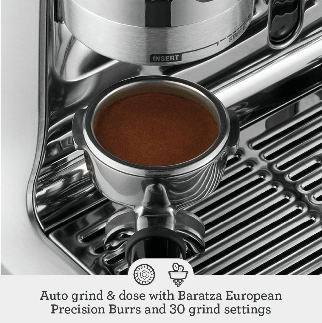 Breville the Oracle Touch Automatic Espresso Machine with Grinder & Milk Frother, Espresso Maker with Touchscreen, Cappuccino & Latte Machine for Home, BES990BSS, Brushed Stainless Steel