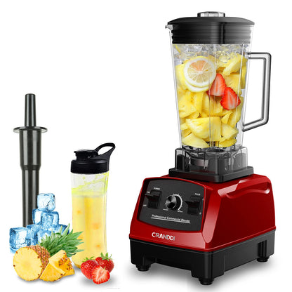 CRANDDI Professional Blender,1500 Watt Commercial Blenders for Kitchen with 70oz Capacity and Self-Cleaning, Classic Blenders for Shakes and Smoothies, Build-in Pulse, YL-010-R