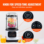 Blender VEVOR Professional z osłoną, Blendery do użytku komercyjnego, Blender kombinowany o pojemności 68 uncji, Blender ze stali nierdzewnej, 9 prędkości i 5 funkcji, do koktajli, smoothie, koktajli i kruszenia lodu, biały