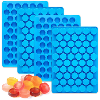 JOERSH Square Candy Molds Silicone Molds for Hard Candy, Gummy, Caramels, Chocolate, Ganache, Ice Cubes, 252 Cavity