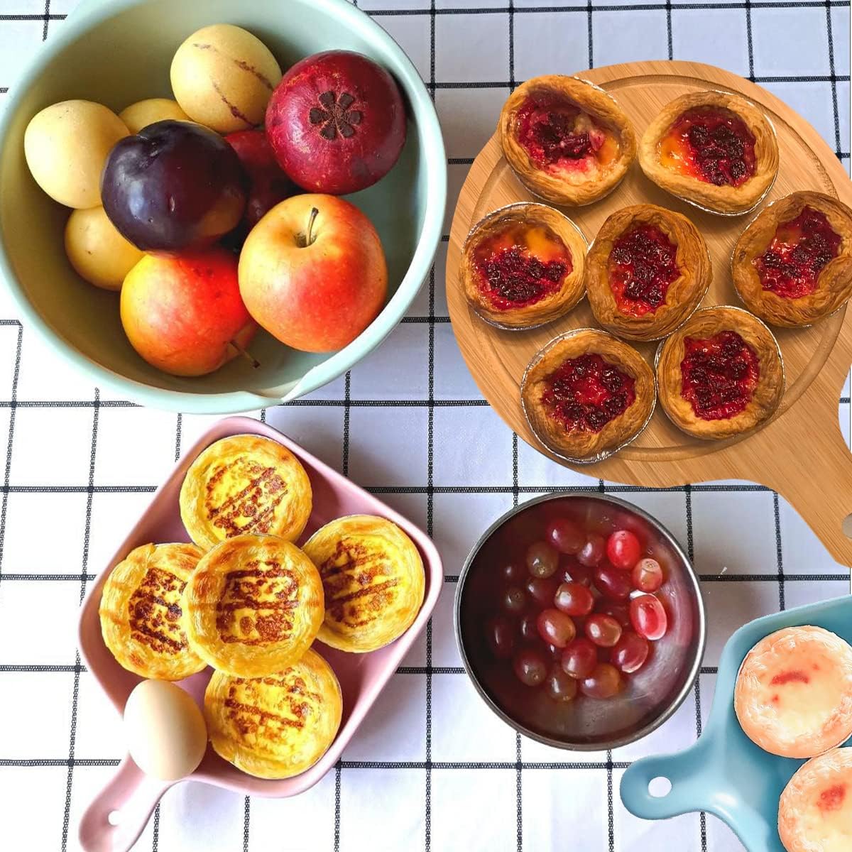 100 Pcs Aluminum Foil Mini Pans, Great for Baking Tarts, Quiche, Pudding, etc.