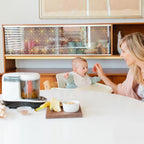 Baby Brezza One Step Baby Food Maker Deluxe – Auto shut Off, Dishwasher Safe Cooker and Blender to Steam + Puree Organic Food for Infants + Toddlers - Set of 3 Pouches + 3 Funnels