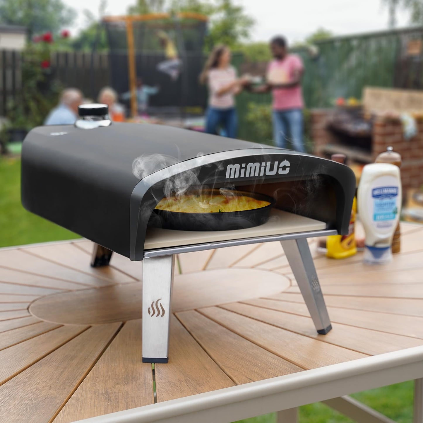 Mimiuo Gas Pizza Oven Outdoor - Portable Propane Pizza Ovens for Outside - Professional Pizza Stove with 13 inch Pizza Stone, Ideal for Any Outdoor Kitchen