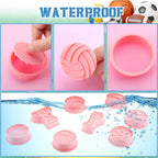 8 Pieces Sport Ball and Birthday Cookie Stamps with Plunger Cutters Set 3D Football Volleyball Soccer Basketball Cake Flower Shape Biscuit Cutter Cookie Stamps for DIY Supplies(Ball Style)