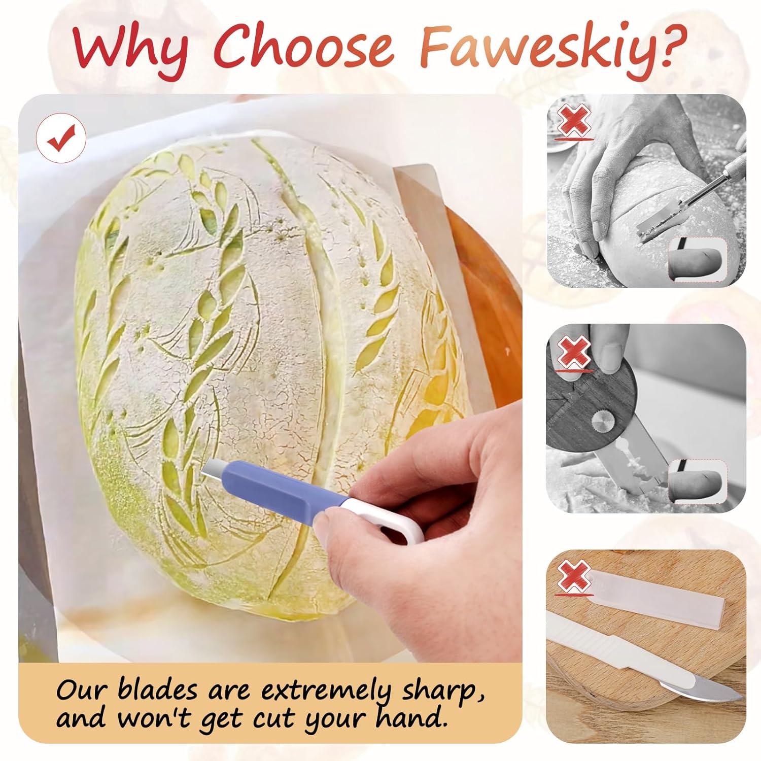 Bread Lame Dough Scoring Tool, 3PCS Retractable Sourdough Scoring Tool, Cutting Bread Scoring Tool, Bread Scoring Knife Razor for Bread Baking, Bread Cooking Supplies Accessories