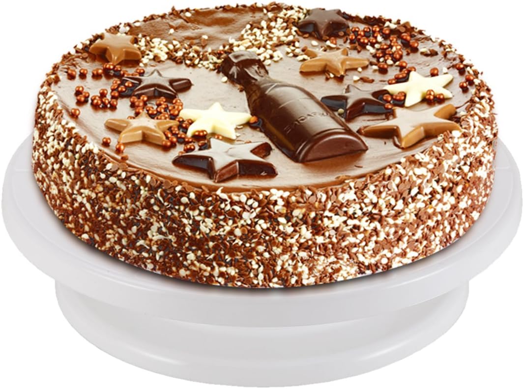 Cake Decorating Turntable,Cake Decorating Supplies with Decorating Comb/Icing Smoother(3pcs),2 Icing Spatula with Sided & Angled …