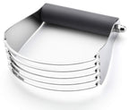 Spring Chef Dough Blender, Top Professional Pastry Cutter with Heavy Duty Stainless Steel Blades, Medium Size, Black