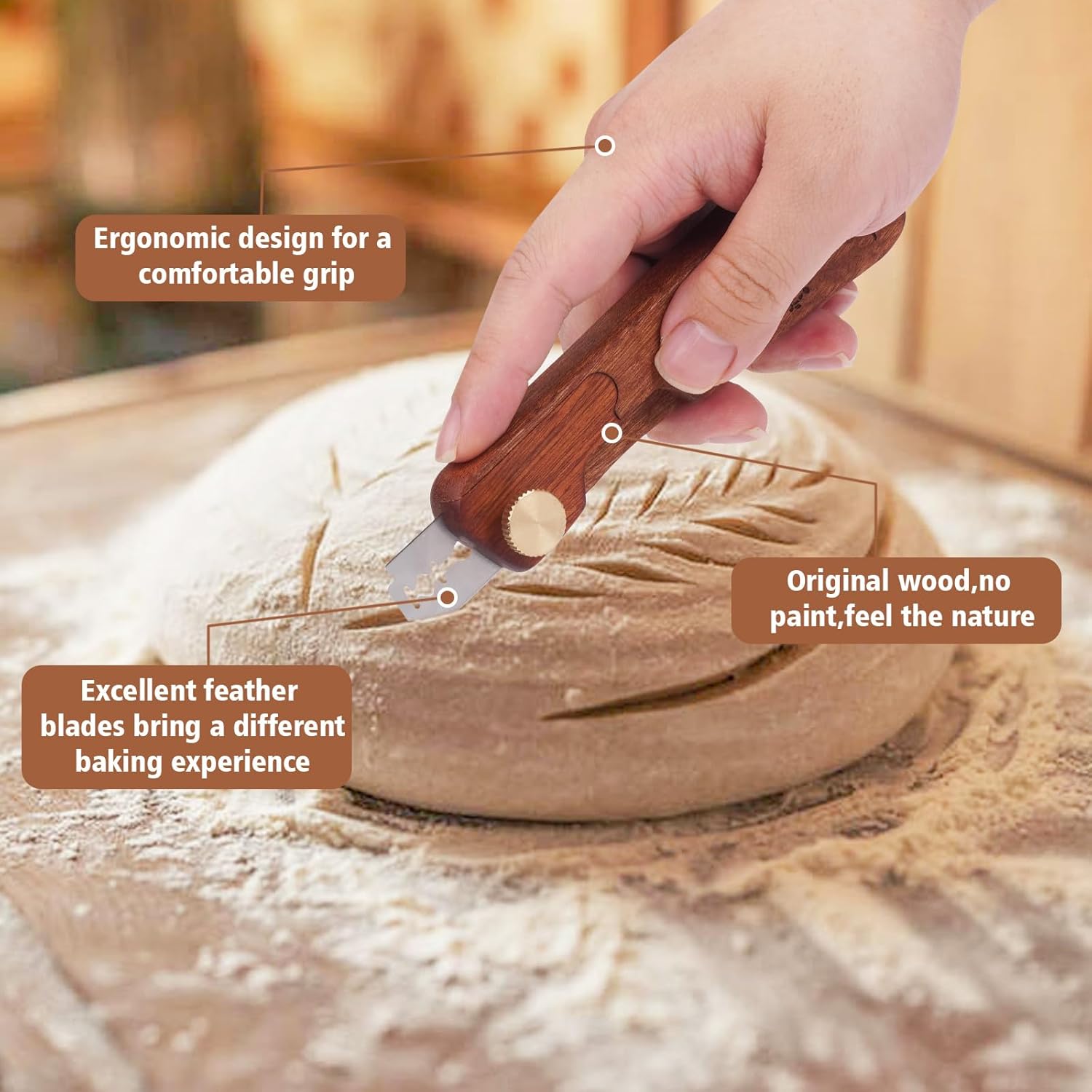 Bread Lame Sourdough Scorer Tool,Bread Scorer Tool for Sourdough, Sourdough Knife Scorer, Bread Razor for Homemade Bread