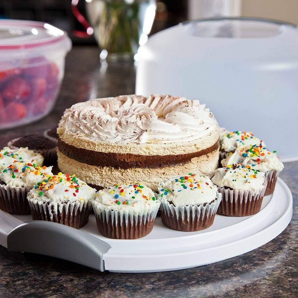 Extra Large Cake Storage Container, Cake Carrier With Handle 14 X 14 X 8