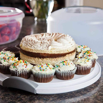 Extra Large Cake Storage Container, Cake Carrier With Handle 14 X 14 X 8