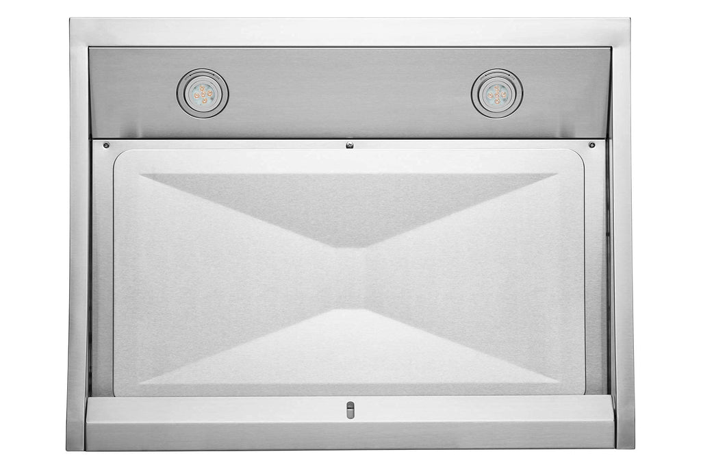 Hauslane | Chef Series Range Hood 30" PS38 PRO PERFORMANCE Stainless Steel Slim Under Cabinet Range Hood Design | Steam Auto Clean, Touch Panel | Superior Perimeter Aspiration Extraction