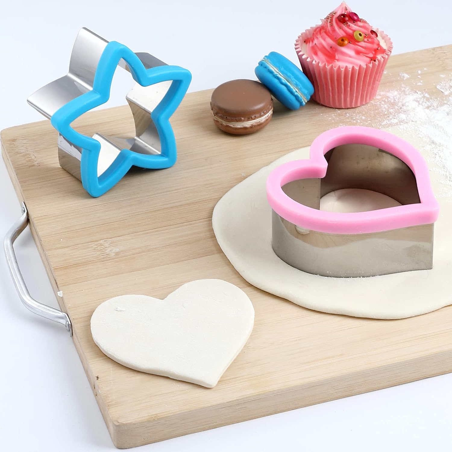 Sandwiches cookie Cutter set,Mouse & Dinosaur & Heart & Star Shapes Sandwich Cutters Cookie Cutters Vegetable cutters-Food Grade Cookie Cutter Stamps Mold Decorate Food