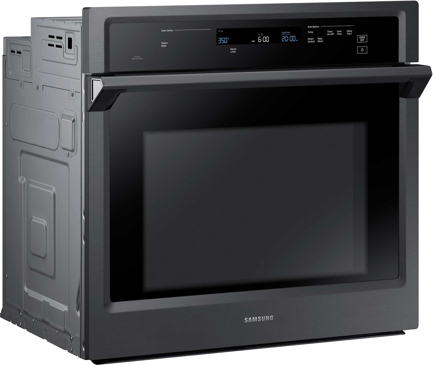 Samsung NV51K6650SG/AA 30" Smart Steam Cook, Black Stainless Steel Single Wall Oven