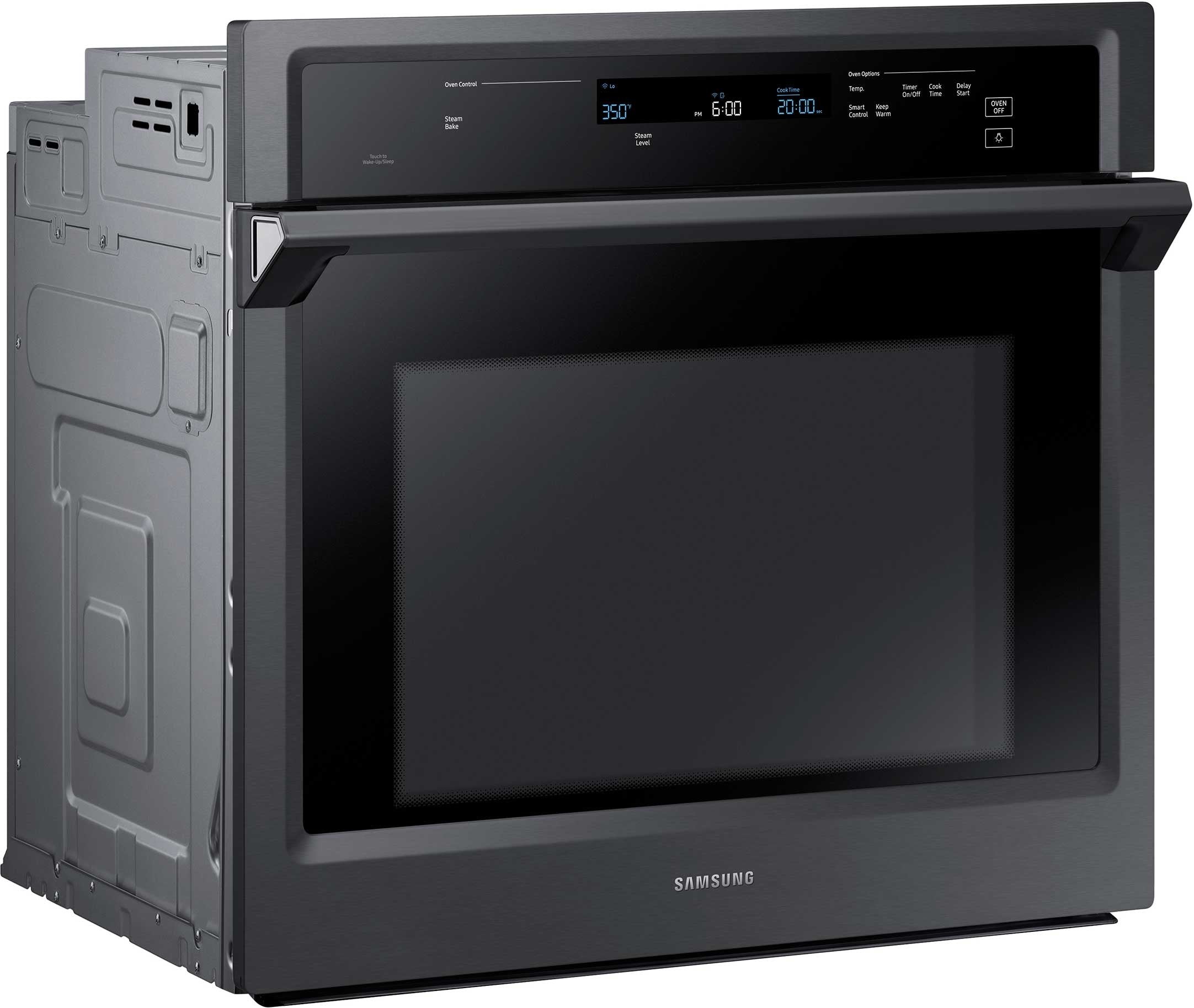 Samsung NV51K6650SG/AA 30" Smart Steam Cook, czarny piekarnik ścienny ze stali nierdzewnej