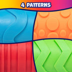 READY 2 LEARN Paint and Dough Texture Rollers | Set of 4 | Patterned Rolling Pins for Kids | Play Dough Accessories and Art Tools