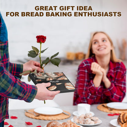 Innovative Magnetic Bread Lame Bread Scoring Tool,Bread Lame Cutter,Bread Scoring Knife for Bread Baking & Sourdough Baking,Bread Razor Tool with 5 Razor Blades-Black Walnut Wood