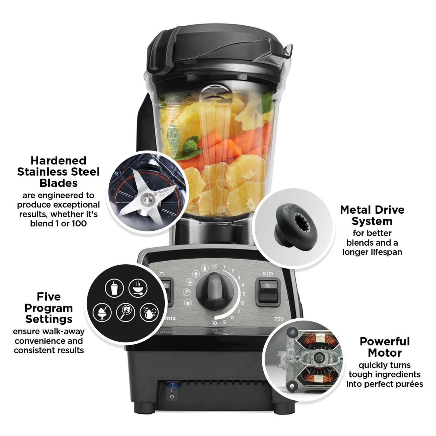 Vitamix Propel Series 750 Blender,Black