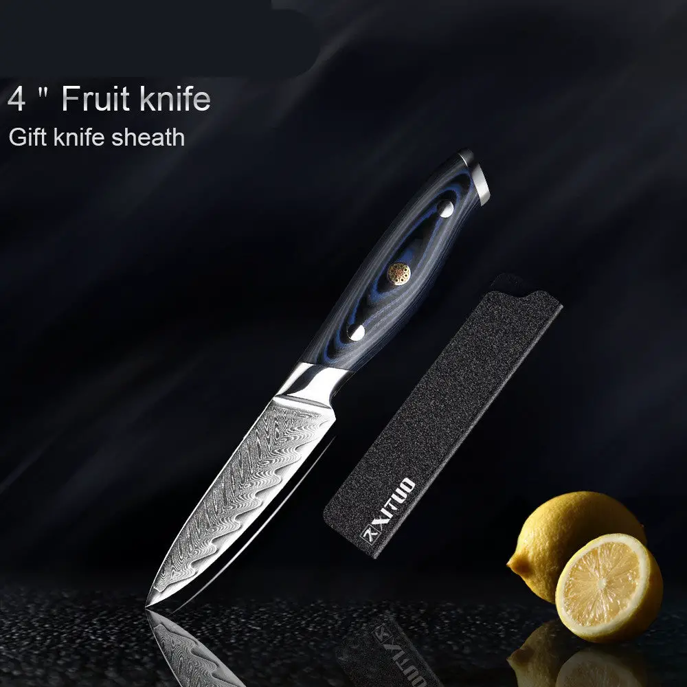 Damascus Knife Set Kitchen Knife Meat Slicing Knife