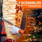 YOOKTEN 4 Palniki Shawarma Maszyna Komercyjna Duża Maszyna Do Grillowania Shawarma Grill Rotisserie Kebab Pionowy Rotisserie Propan Turecki Kurczak Doner Kebab Brojler Do Kuchni Restauracji