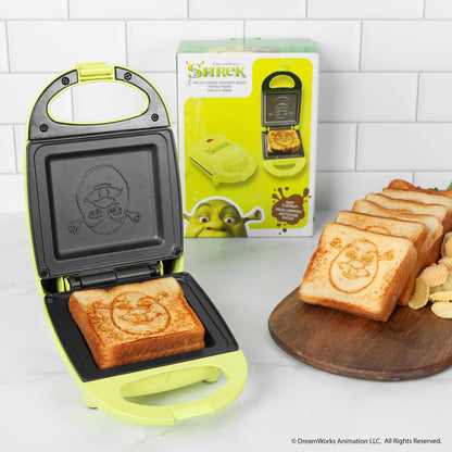 Uncanny Brands Shrek Sandwich Maker - Small Kitchen Appliance