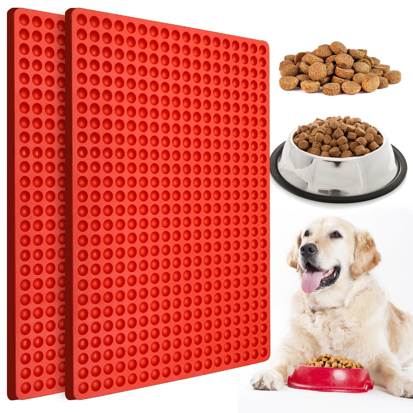 Palksky 468-Cavity Mini Round Silicone Mold/Chocolate Drops Mold/Dog Treats Pan/Semi Sphere Gummy Candy Molds for Ganache Jelly Caramels Cookies Pet Treats Baking Mold (1 Cavity - 0.02 Oz)