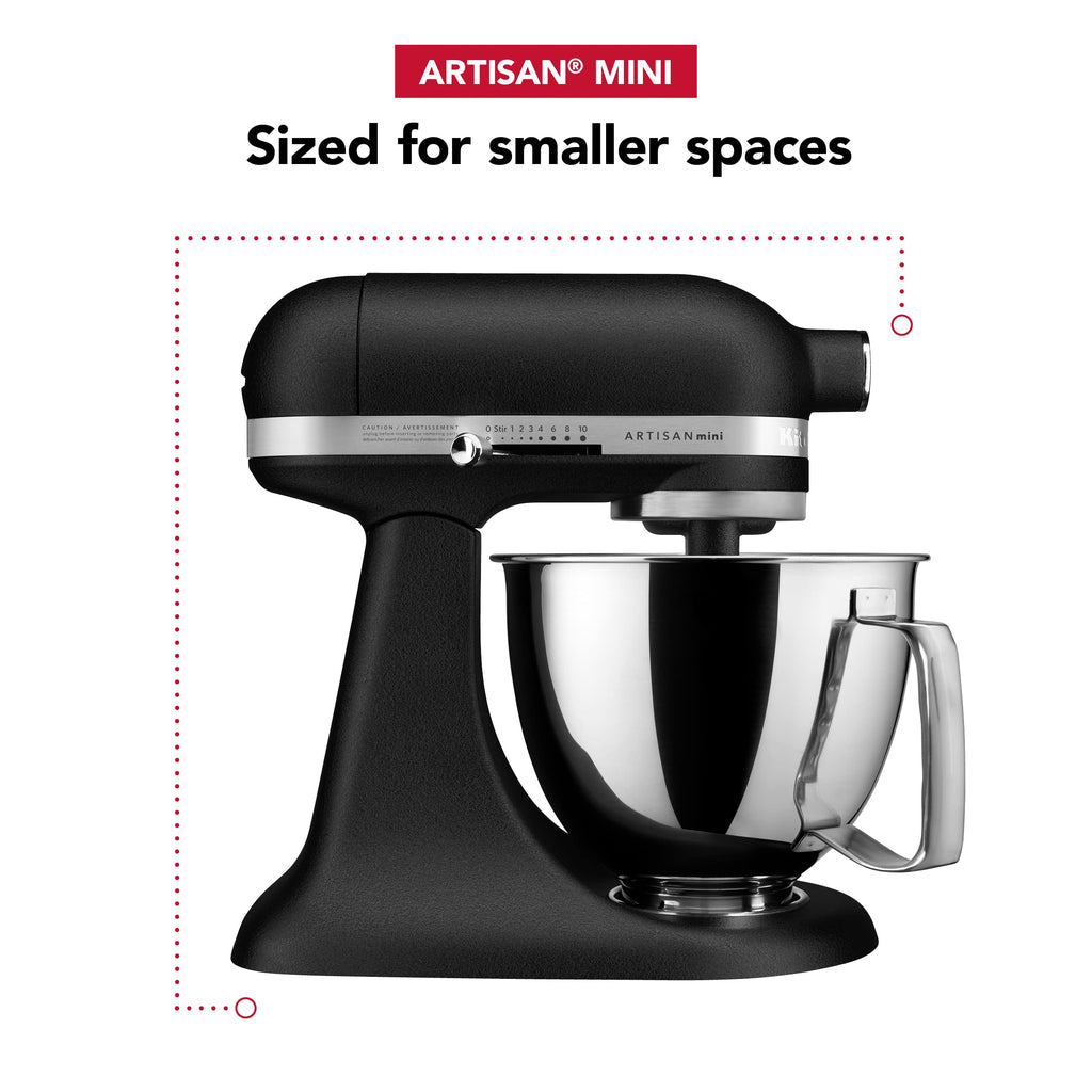 Міксер KitchenAid Artisan Mini об'ємом 3,5 кварти з похилою головкою - KSM3316X - чавунний чорний