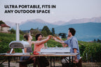 Ooni Karu 12 Multi-Fuel Outdoor Pizza Oven – przenośny piec do pizzy opalany drewnem i gazem z kamieniem do pizzy, zewnętrzny piec do pizzy Ooni – producent pizzy opalanej drewnem i kamieniem, blatowy piec do pizzy z podwójnym paliwem